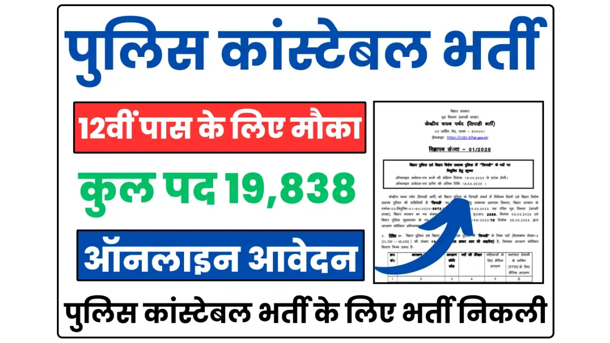 Bihar Police Recruitment 2025